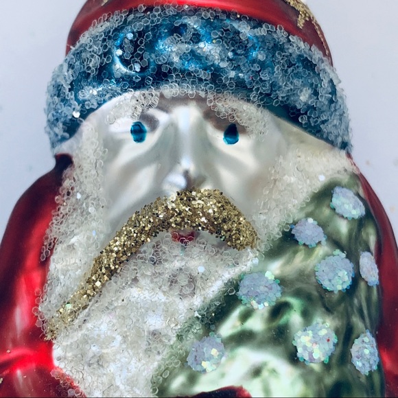 Vintage Germany Santa Bell Glass Ornament - Picture 2 of 8